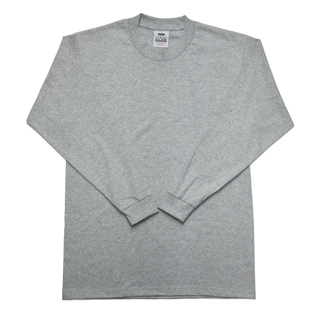 Pro Club Men's Heavyweight Cotton Long Sleeve Crew Neck T-Shirt