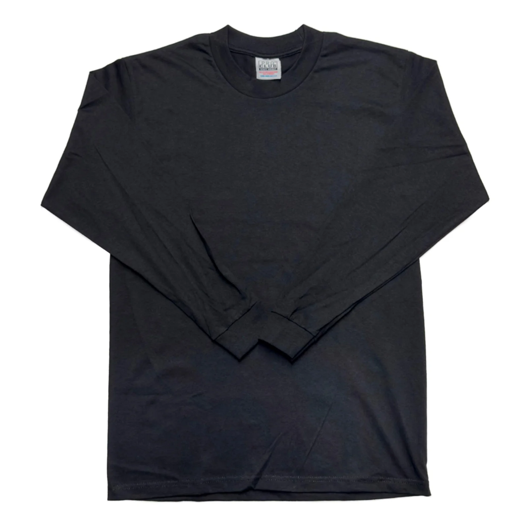 Pro Club Men's Heavyweight Cotton Long Sleeve Crew Neck T-Shirt